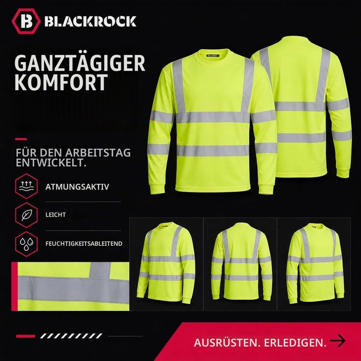Blackrock Warnschutz-Langarm-T-Shirt XXL Gelb, XXL Gelb