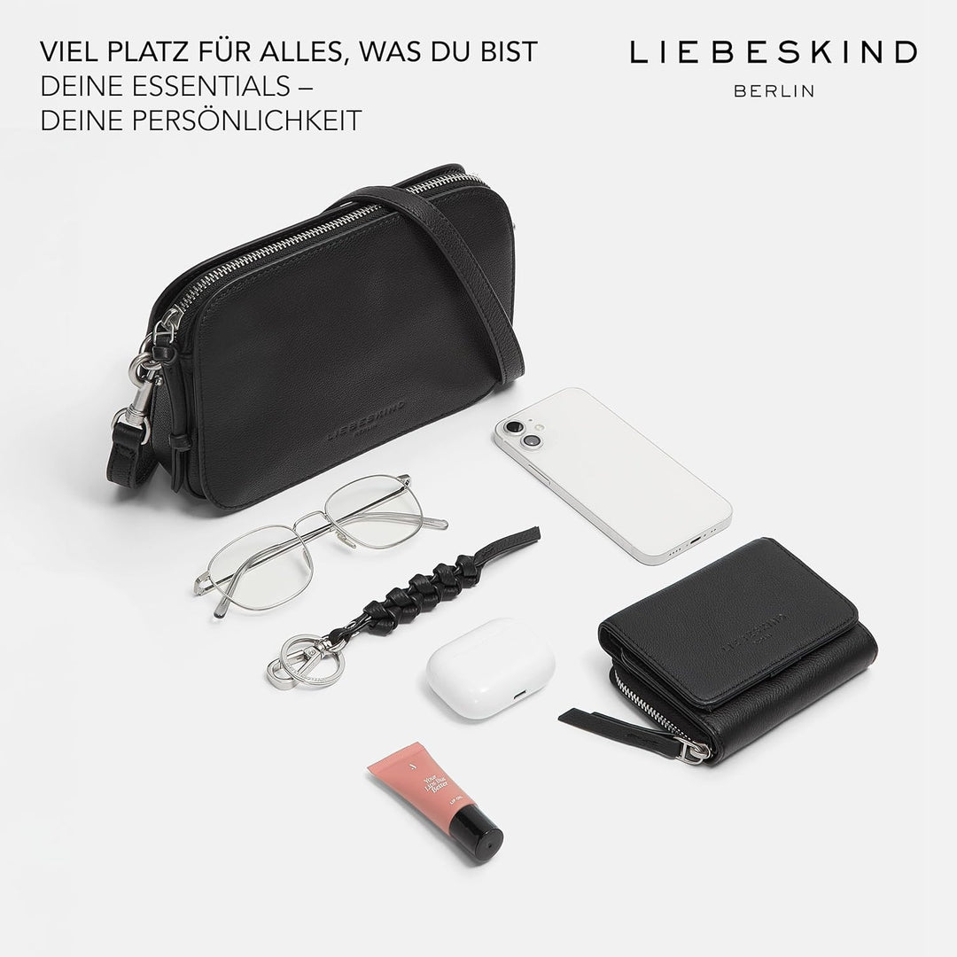 Liebeskind Berlin Croco Luka Crossbody, Small (HxBxT 14.5cm x 20.5cm x 7cm), Matcha