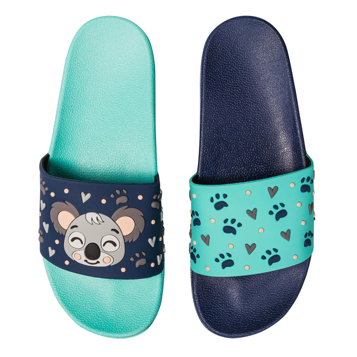 Dedoles Badeschuhe & Hausschuhe Damen Herren & Kinder Badesandalen lustige Designs Bücher Kaffee Par