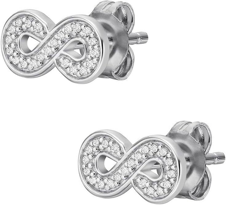 Fossil Damen Edelstahl oder Semi-Edelstein mit Lock Back Verschluss Ohrringe Gebürstetes Silber, Geb