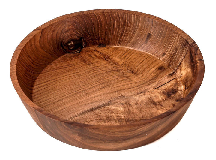 Windalf Holzschale AYLEEN Ø 21 cm Salatschale Obstschale Suppenteller Handarbeit