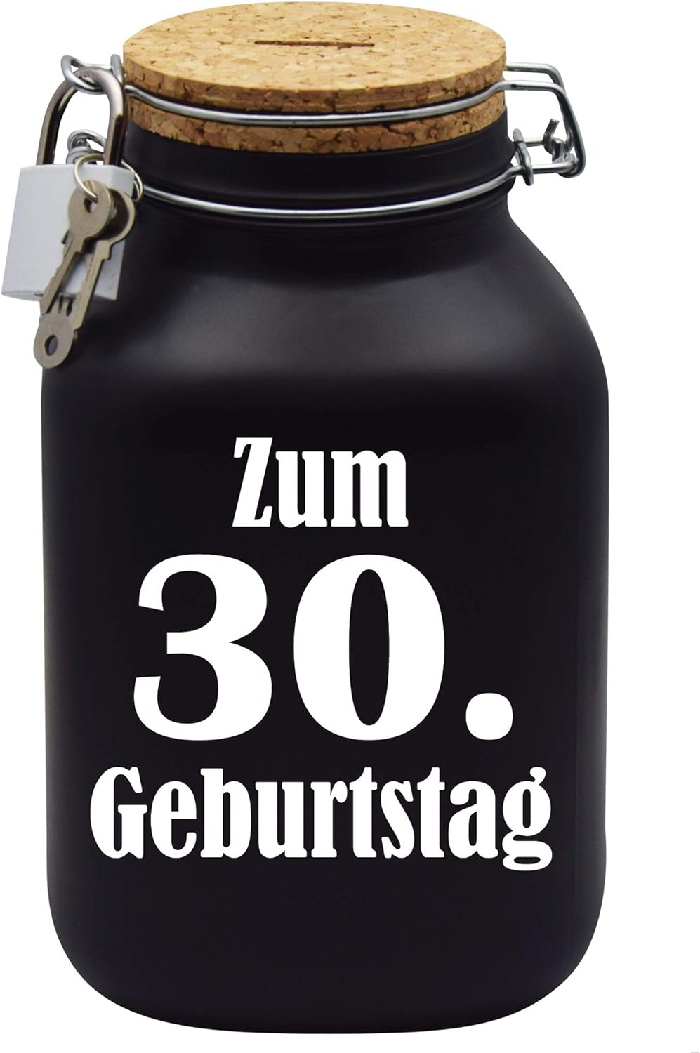 Spardose Zum 30. Geburtstag Geld Geschenk Idee Schwarz XXL