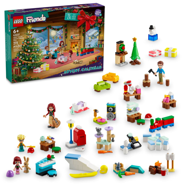 LEGO Friends Adventskalender 2024 für Kinder – Weihnachts-Adventskalender mit Mini-Builds & 5 Minifi