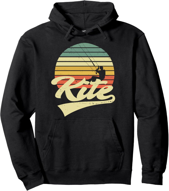 KITE Kiten Kiteboarding Kitesurfen Surf Vintage Retro Pullover Hoodie