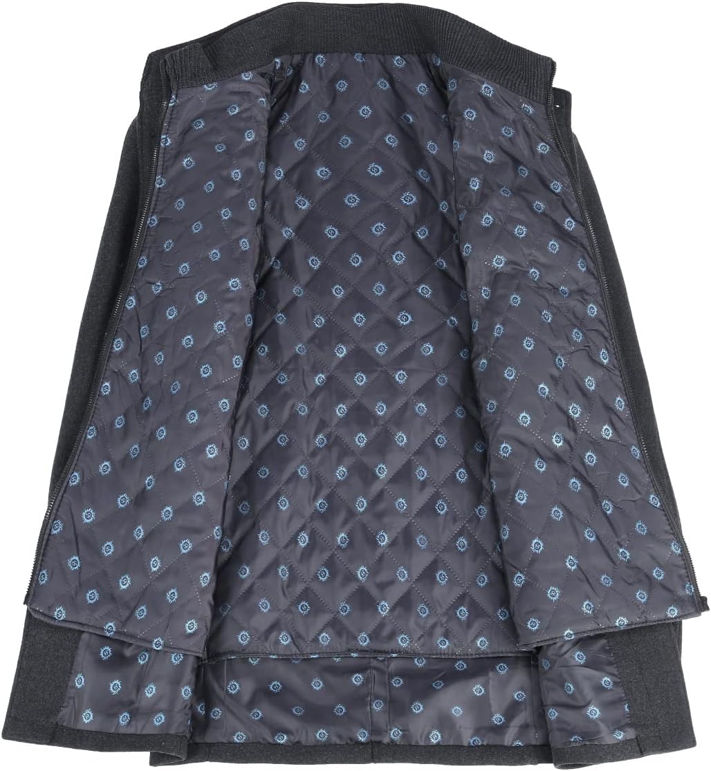 YOUTHUP Herren Mantel mit Winterweste Kurzer Wolle Wintermantel Winter Outdoor Dicker Wollmantel M G