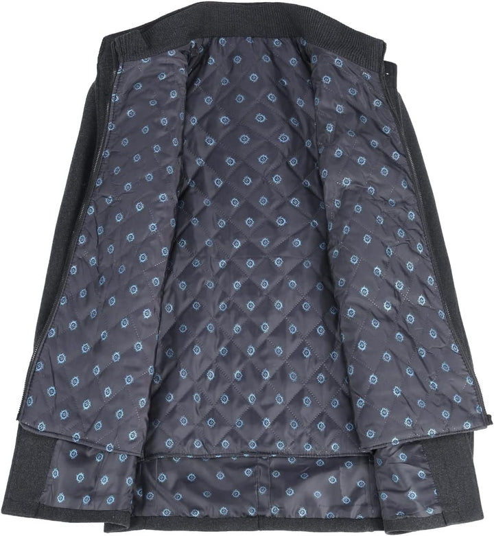 YOUTHUP Herren Mantel mit Winterweste Kurzer Wolle Wintermantel Winter Outdoor Dicker Wollmantel M G