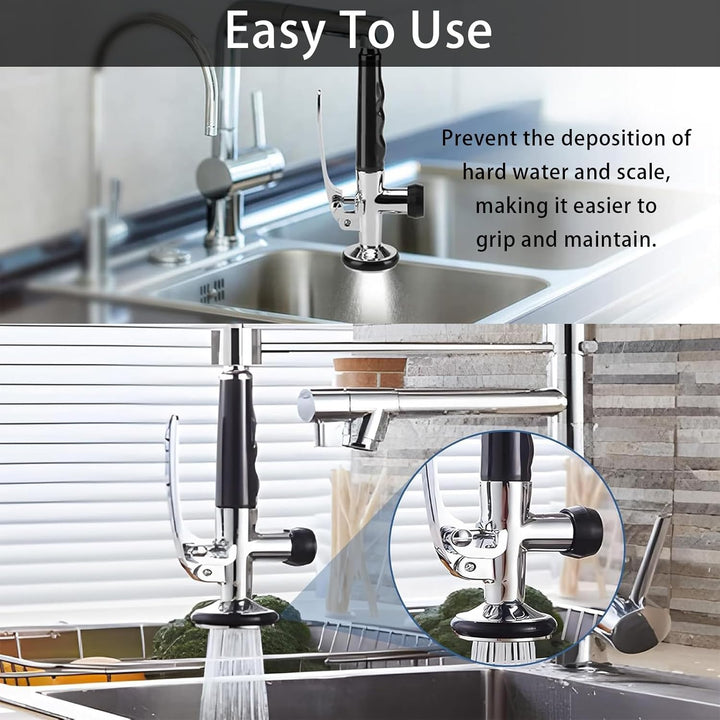 Profi Gastro Handbrause, wasserhahn küche aufsatz 1/2" Standard-AG Spülbrause aus Messing Gastronomi