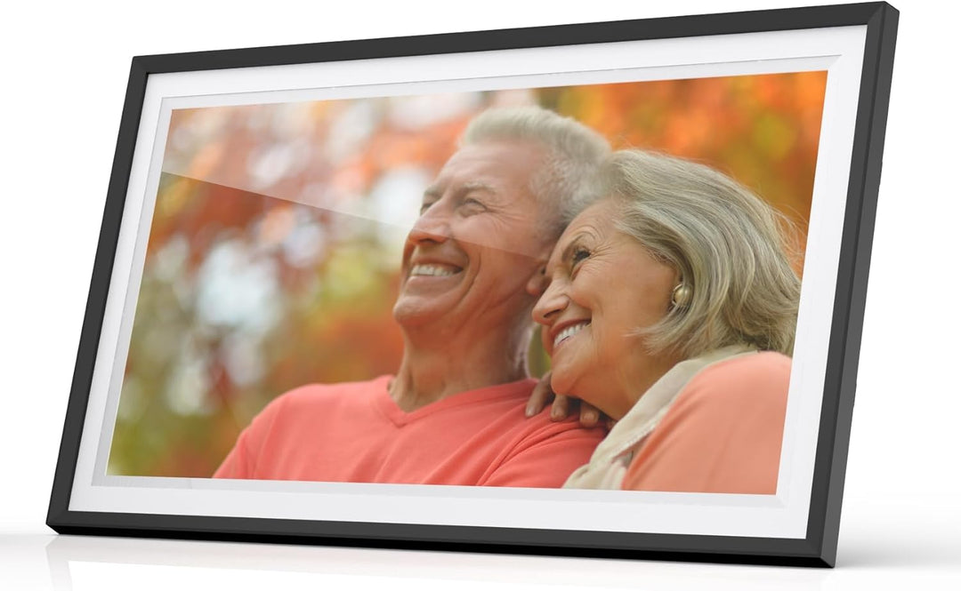Cytem Digitaler Bilderrahmen 15.6 Zoll mit WLAN & Frameo App, 64GB Speicher, Bewegungssensor, automa