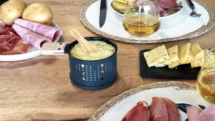 Cookut – Lumi – ein Rakel mit Kerze – schmelzen Sie Ihren Käse in 3 Minuten – am Tisch, vor dem Fern