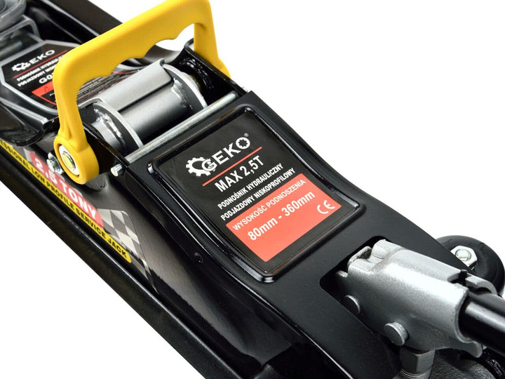 Geko G02032 Low Profile Garage Trolley Jack, 2.5T, schwarz