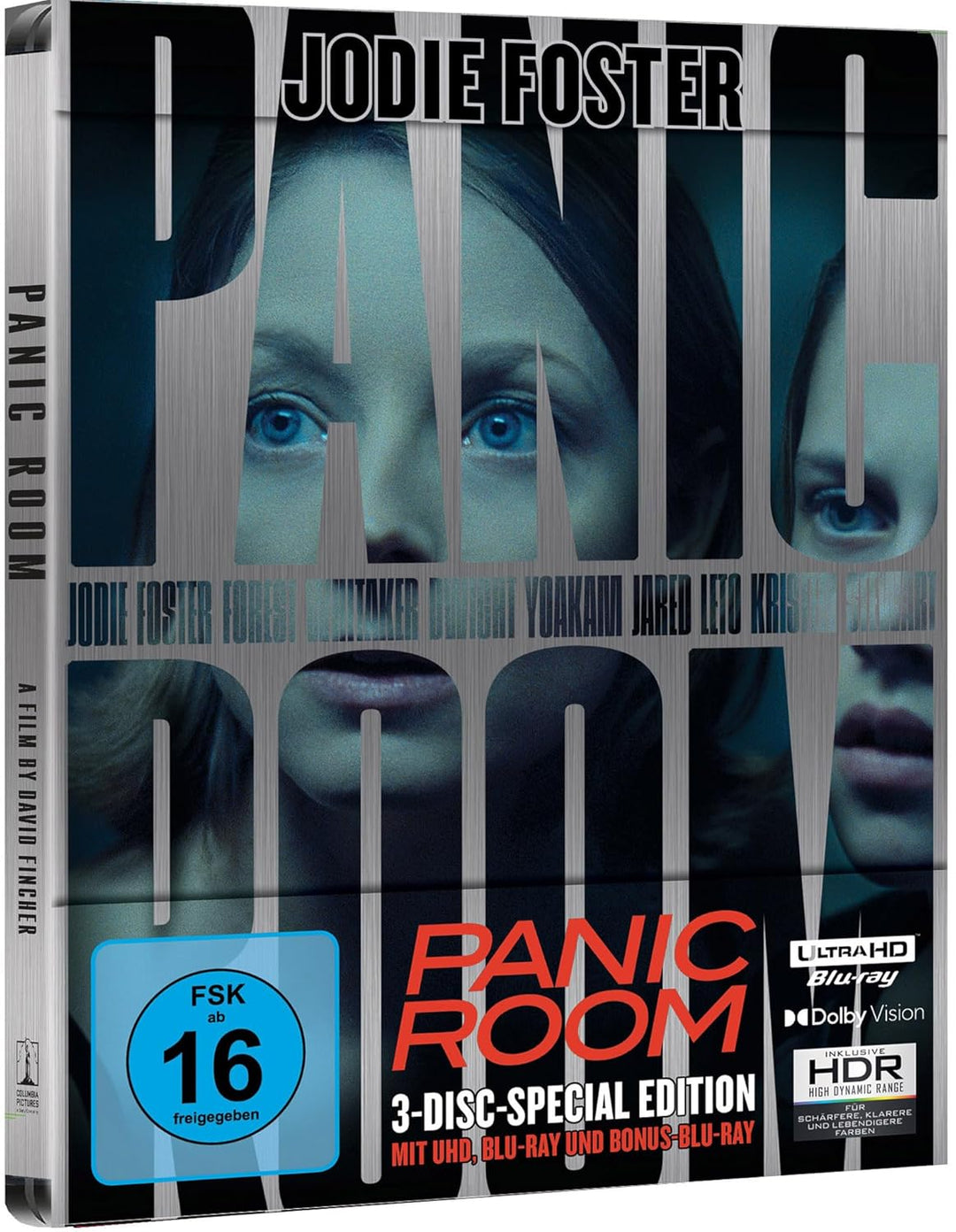 Panic Room (Steelbook, 4K-UHD+2 Blu-rays), 4K