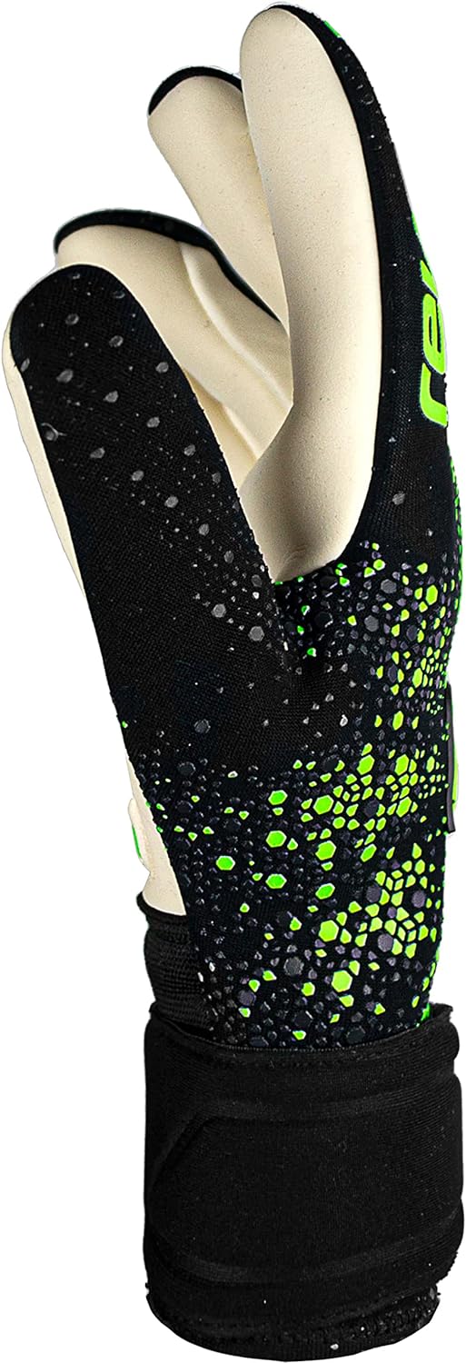 Reusch Pure Contact Gold Unisex Torwarthandschuhe mit Innennaht Schnitt und Grip Gold Belag, geeigne