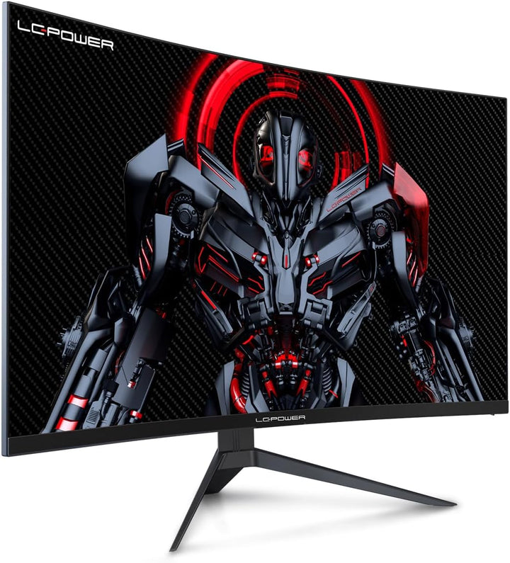 LC-POWER 27 Zoll FHD Gaming Monitor 165Hz 1920x1080, 1500R, FreeSync, HDR Ready, DP&HDMI,1ms, LC-M27