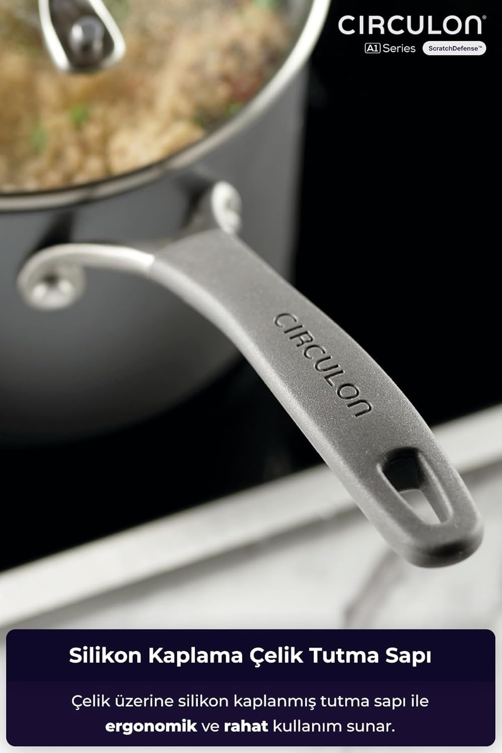 Circulon Scratch Defense Induction Hob Pan Set of 5 - Töpfe und Pfannen Set mit Extreme Non Stick, S