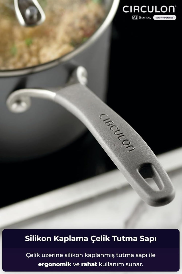 Circulon Scratch Defense Induction Hob Pan Set of 5 - Töpfe und Pfannen Set mit Extreme Non Stick, S