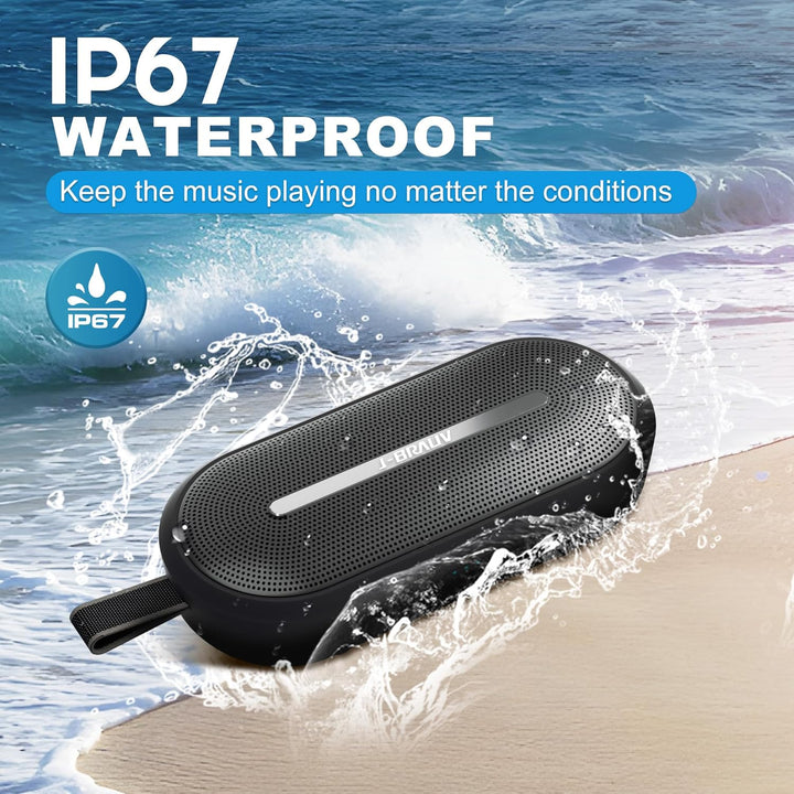 Flex Tragbarer Bluetooth Lautsprecher Outdoor, 25W wasserdichte Musikbox, IP67 Bluetooth Lautspreche