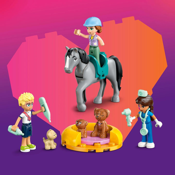 LEGO Friends Tierarztpraxis für Pferde und Haustiere, BAU- und Spielset für fantasievolle Rollenspie