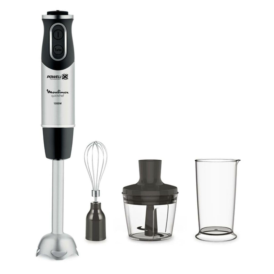 Moulinex DD6A5110 Stabmixer, Schwarz, 1000 Watt 23.68 cm x 17.31 cm x 22.07 cm Schwarz, 23.68 cm x 1