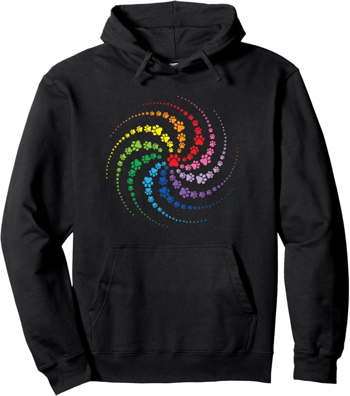 Hundemotiv mit Hundepfote für Hunde Mamas Pullover Hoodie