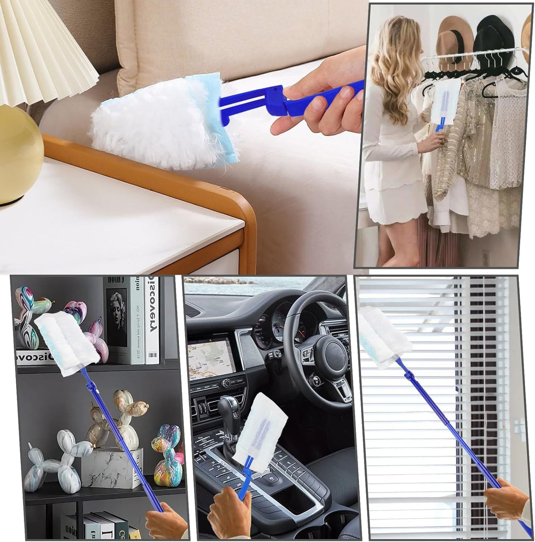 40 Stück Staubmagnet Duster Nachfüllpack für Swiffer Staubwedel Teleskop Starterset Staubwischer Sta
