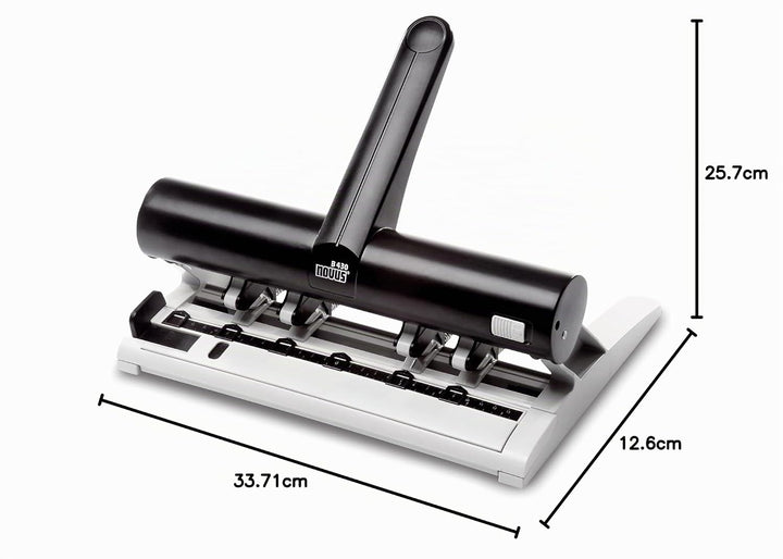Novus Zeitplaner-Locher B 430 Mehrfachlocher, metall, variabel, 4 Stanzsegmente, Stanzsegmente