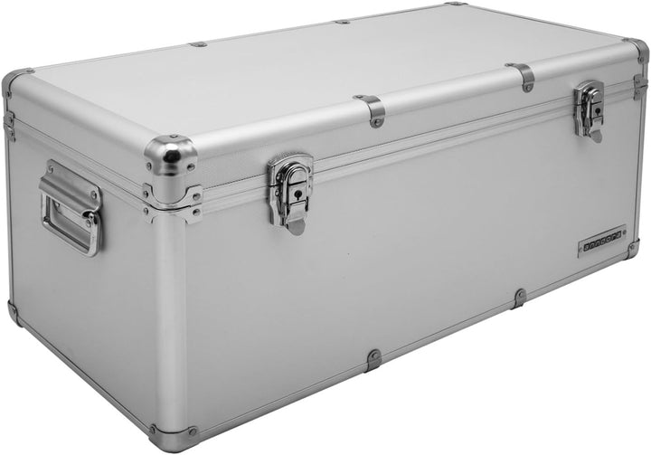 Aluminium-Rahmenkoffer Transport-Box, Koffer in Silber mit 54 Liter Volumen 054 Liter Silber, 054 Li