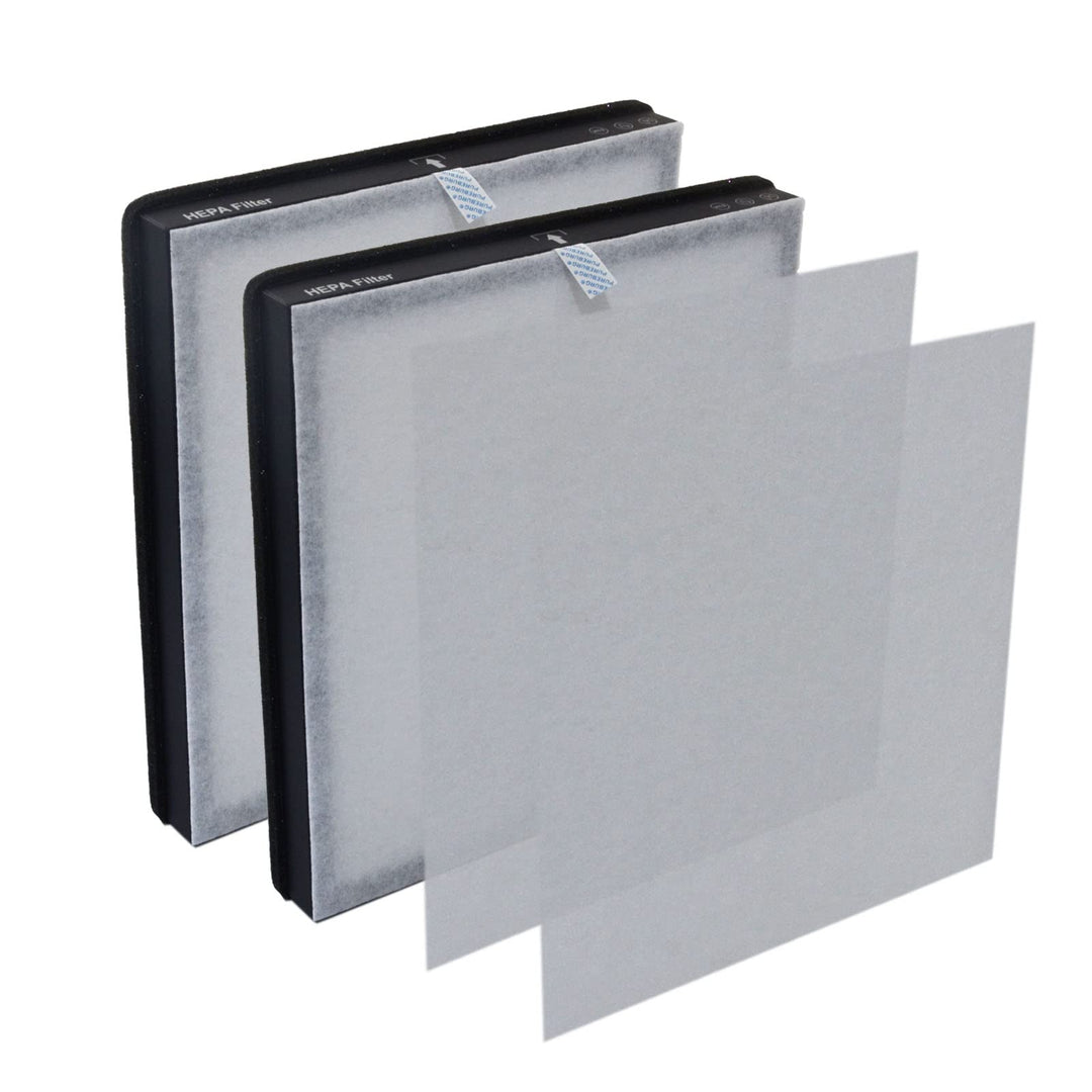 PUREBURG Ersatzfilter kompatibel mit MORENTO HY4866 Luftreiniger,2er-Pack H13 True HEPA 3-stufige Fi