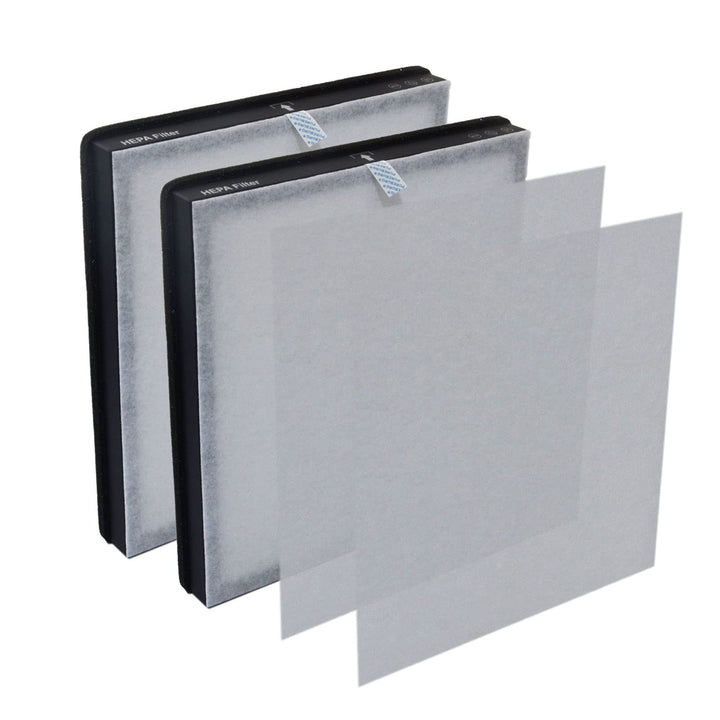 PUREBURG Ersatzfilter kompatibel mit MORENTO HY4866 Luftreiniger,2er-Pack H13 True HEPA 3-stufige Fi