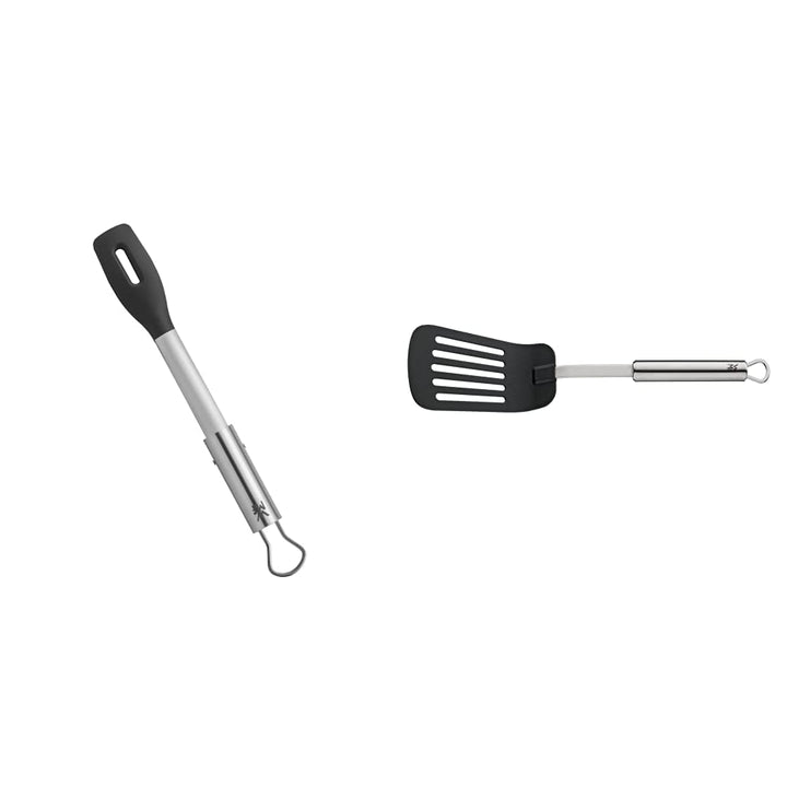 WMF BBQ Servierzange 32,5 cm, Cromargan Edelstahl, Kunststoffkopf & Pfannenwender 32,2 cm Profi Plus