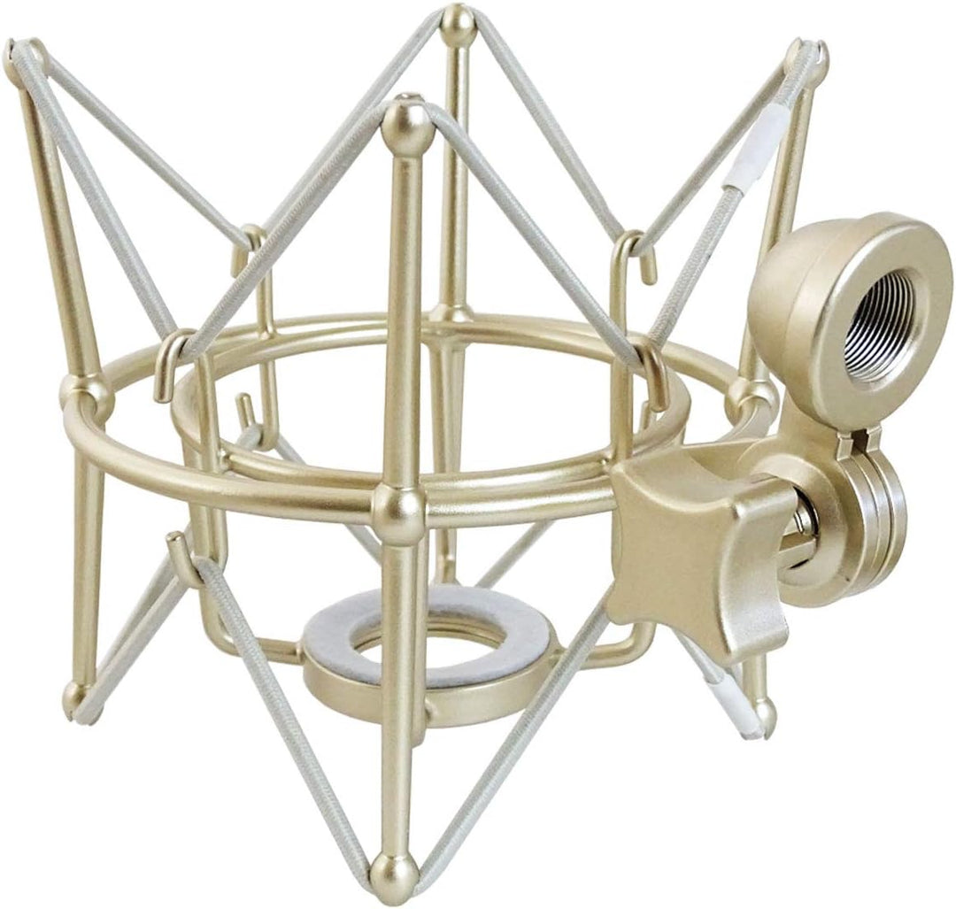 keepdrum Mikrofonständer mit Galgen + Universal Mikrofonspinne für diverse Mikrofone