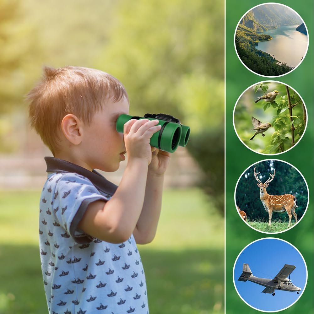 11Pcs Forscherset für Kinder, Entdecker Set für Kinder Mit Fernglas Kinder, Insektenfänger, Kompass,