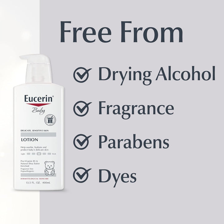 Bébé, Lotion, Sans Parfum, 13,5 fl oz (400 ml) Eucerin