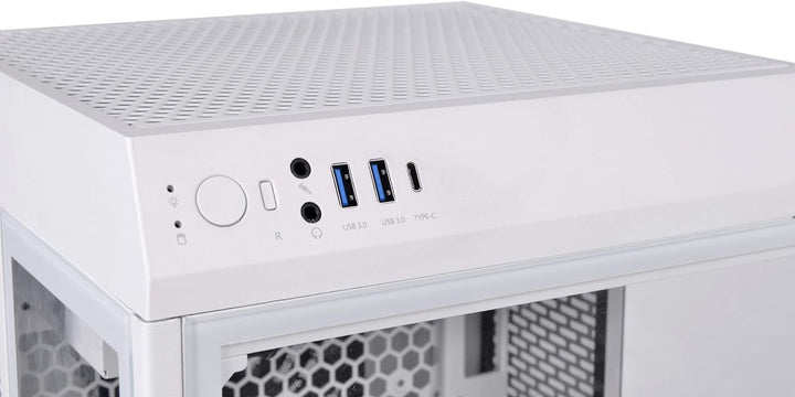 Thermaltake The Tower 100 Mini Snow Mini-ITX-PC-Gehäuse 3 x gehärtetes 4mm Glasseitenteil weiss CA-1
