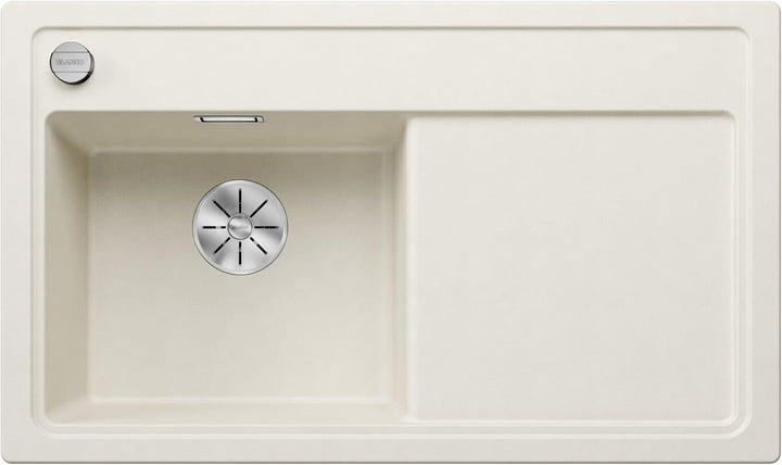 BLANCO ZENAR 45 S | SILGRANIT softweiss | Einbauart: Einbau von Oben | Hauptbecken links | mit Ablau