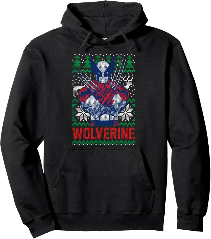 Marvel X-Men Wolverine Weihnachten Tree Ugly Pullover Hoodie