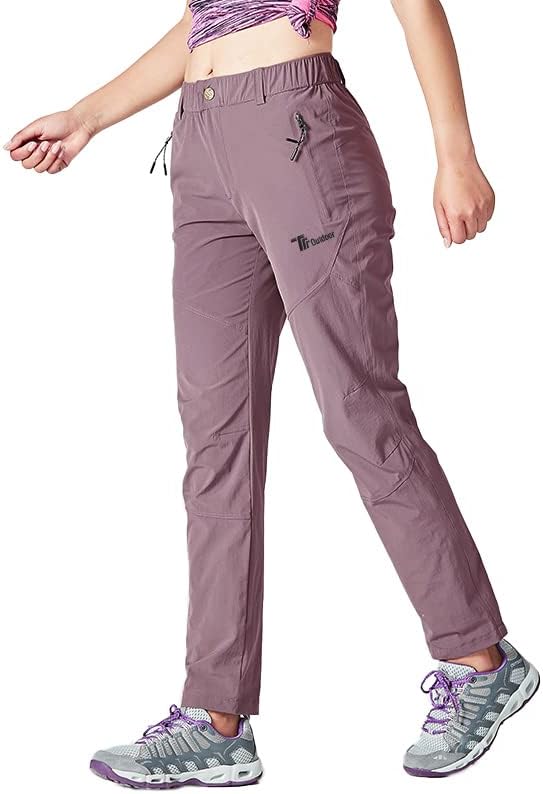 donhobo Damen Outdoor Wanderhose Quick Dry Campinghose Ultraleichter Verschleissfester UV-Schutz Atm