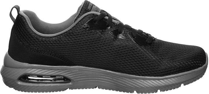 Skechers Herren 52559 Sneaker, Black Mesh Charcoal Trim