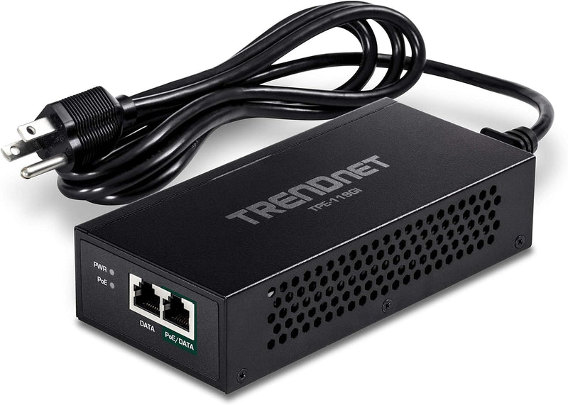 TRENDnet TPE-119GI Gigabit PoE++ Injektor, wandelt einen Nicht-PoE-Port in einen PoE++ um Gigabit, P