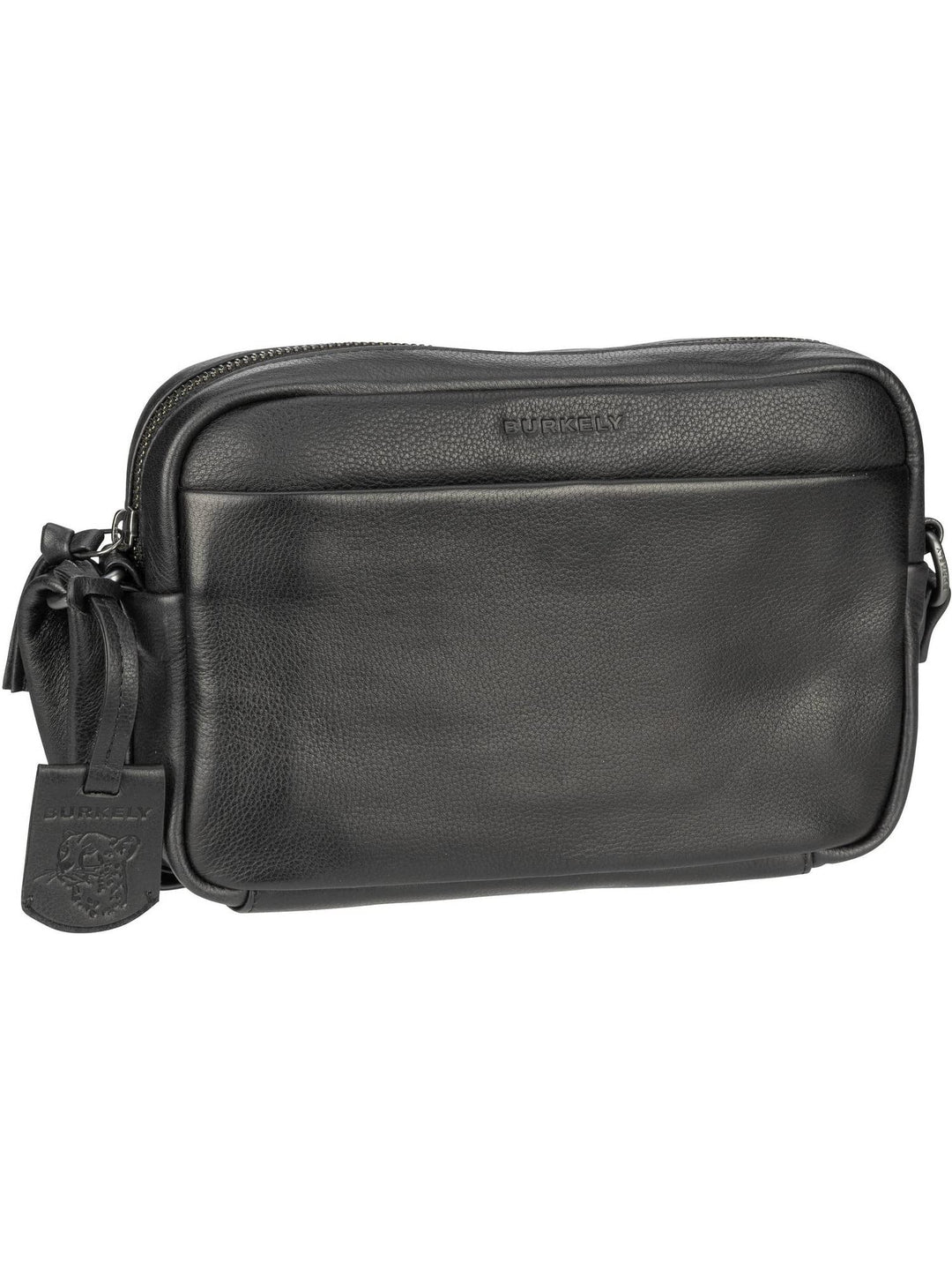 Burkely Just Jolie Umhängetasche Leder 22 cm Schwarz, Schwarz