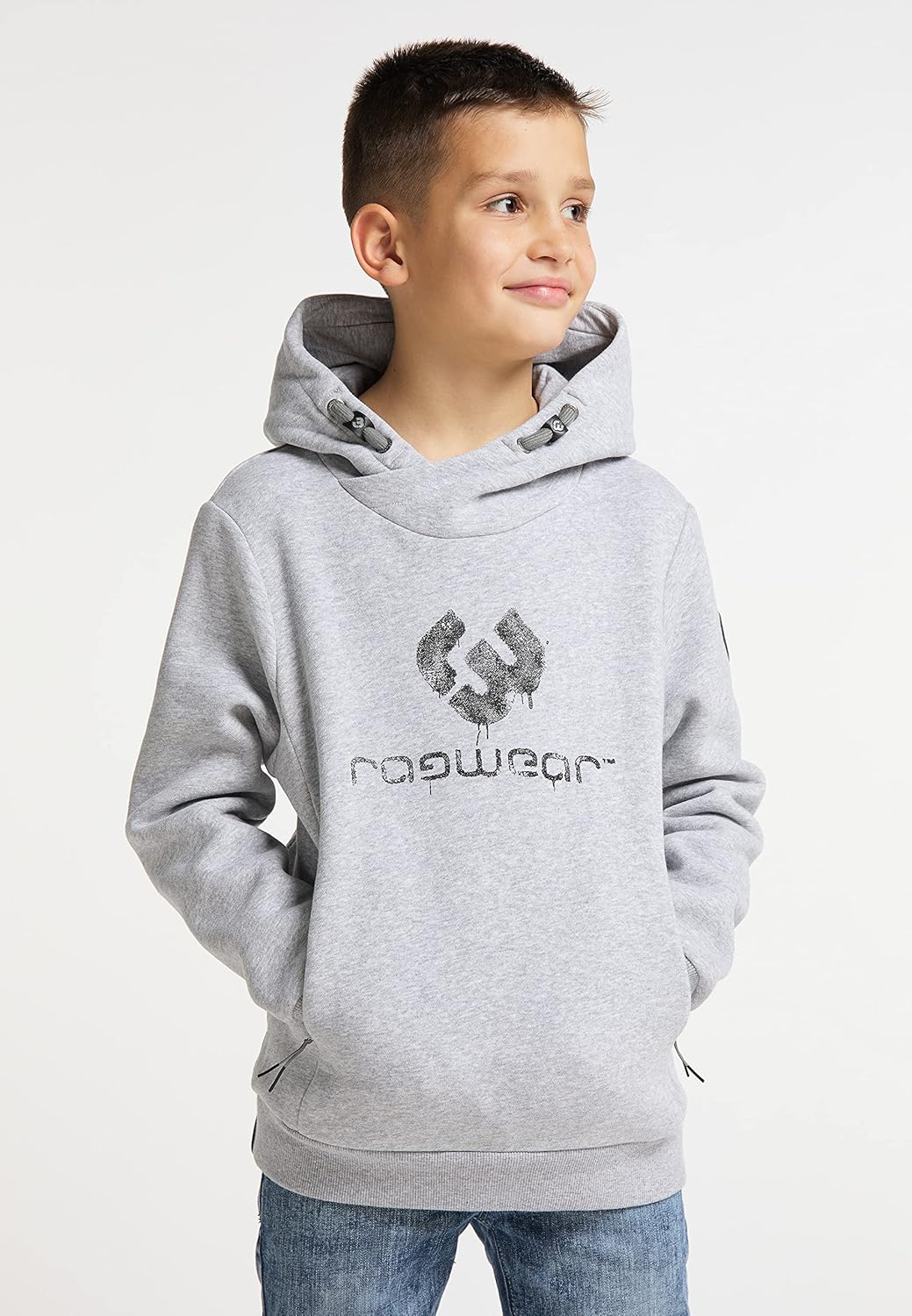 Ragwear Esam Jungen Sweatshirt 140 Hellgrau, 140 Hellgrau
