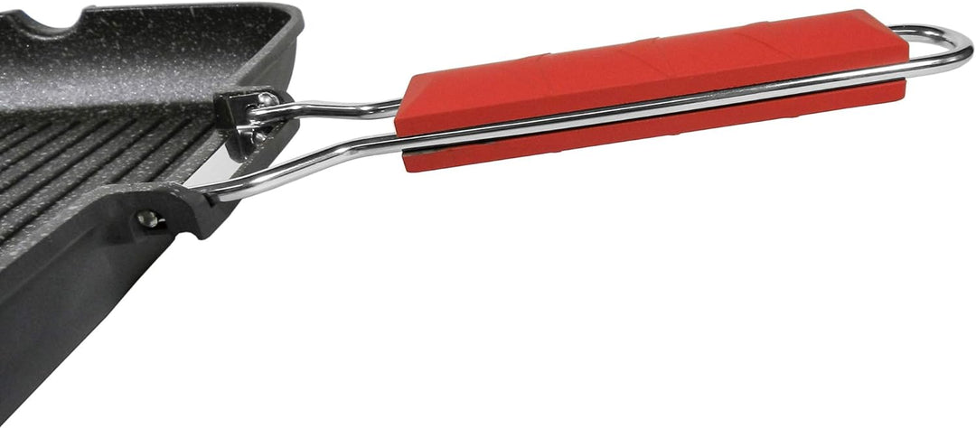 Moneta Grillpfanne 24 x 34 cm Pro Grill mit Klappgriff auch für Induktion