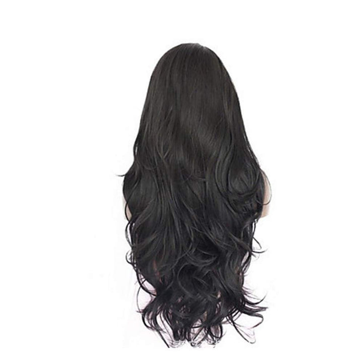 Greenmirr Schwarze Lace Front Perücke lange vordere 13X4 Lace mit seitlicher Trennwand Hitzebeständi