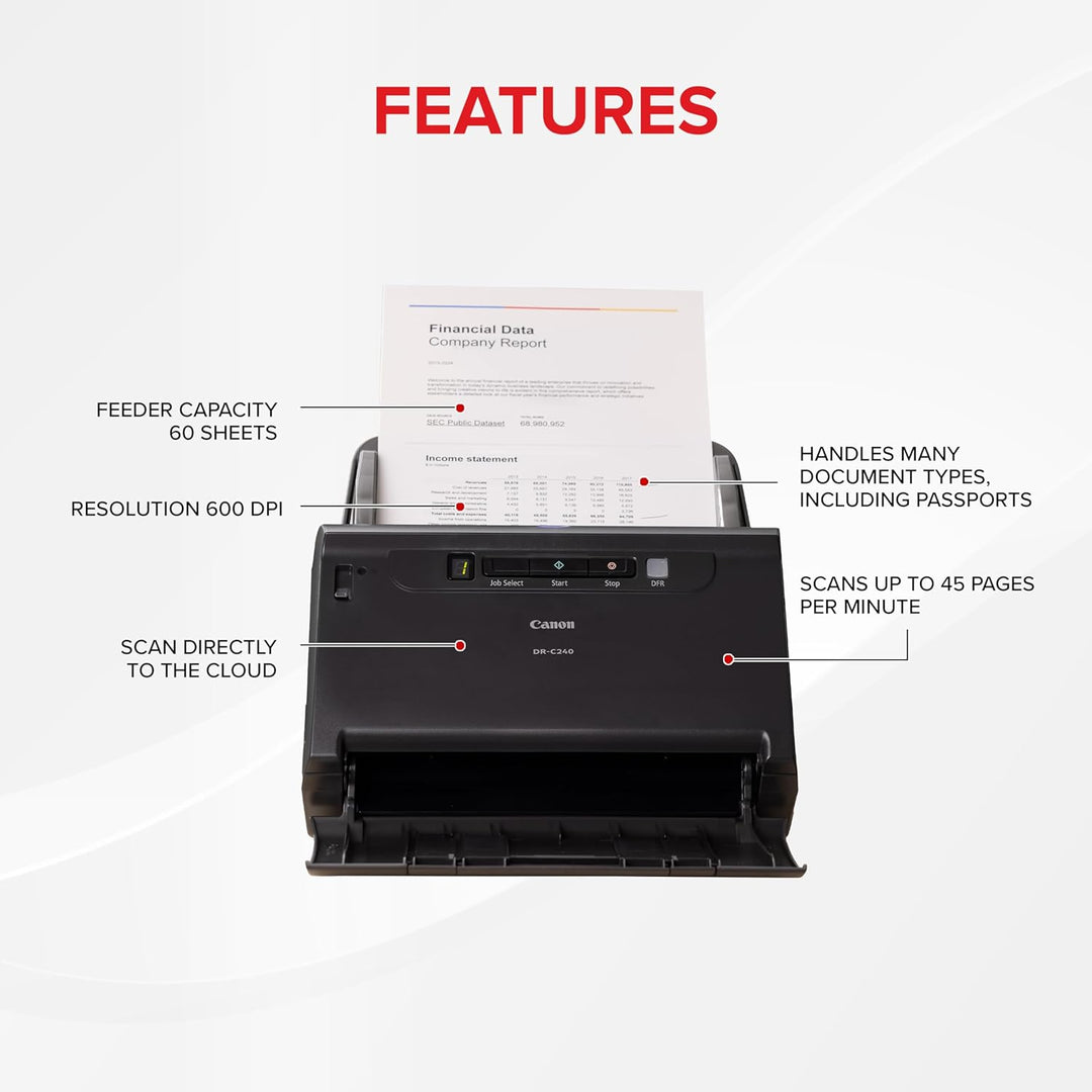 Canon ImageFORMULA DR-C240 Office Dokumentenscanner 0651C002