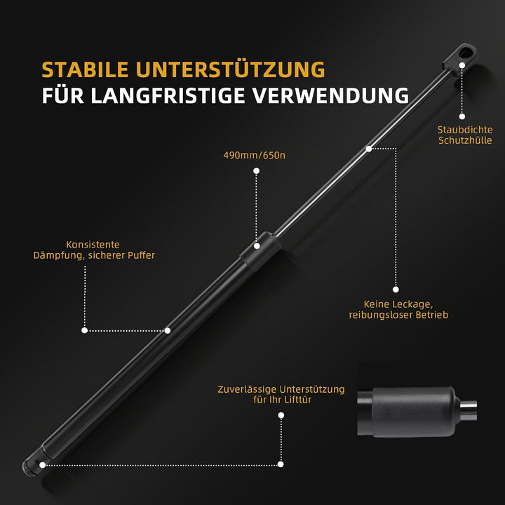 2 Stk Gasfeder Dämpfer Passend für Audi A6 Avant 4F5 C6 Estate 2005-2011, für A6 Allroad 4FH C6 Esta
