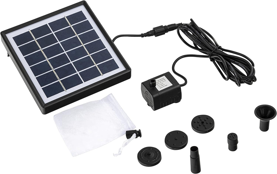 Storm's Gartenzaubereien Wasserspeier Fisch mit Solarpumpe blau aus Keramik für Miniteich oder Weinf