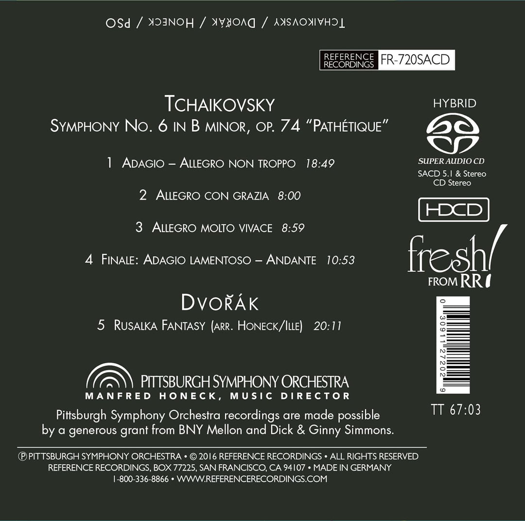 Sinfonie 6/Rusalka Fantasy, Audio-CD