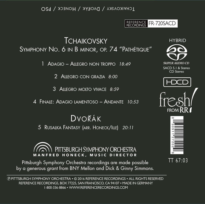 Sinfonie 6/Rusalka Fantasy, Audio-CD