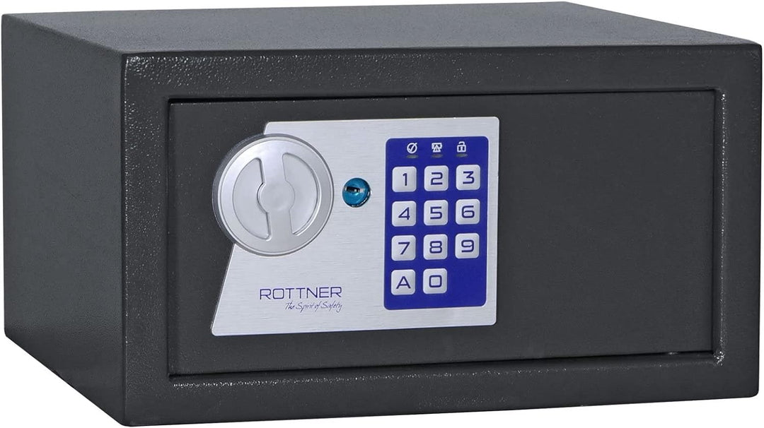 Rottner Möbeltresor Jupiter 2, Elektronikschloss mit mechanischer Notöffnung und 2 Schlüssel, anthra