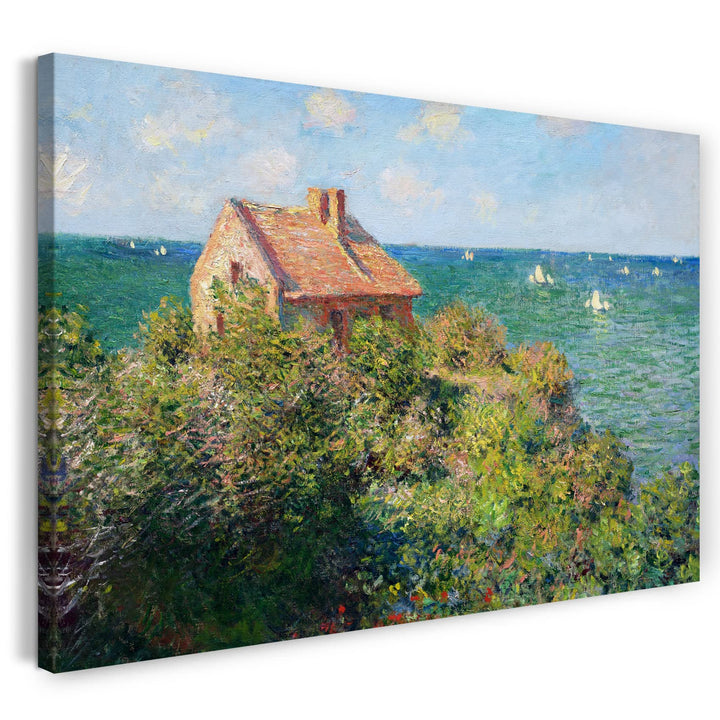 Printed Paintings Leinwand (80x60cm): Claude Monet - Fischer-Häuschen in Varengeville 80x60 cm, 80x6