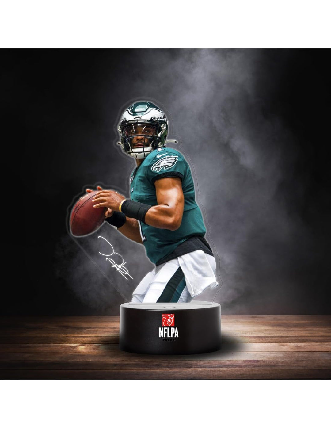 Great Branding Philadelphia Eagles NFLPA LED Lampe Licht Logo ** Hurts **, Wechselmodus mit 2 unters